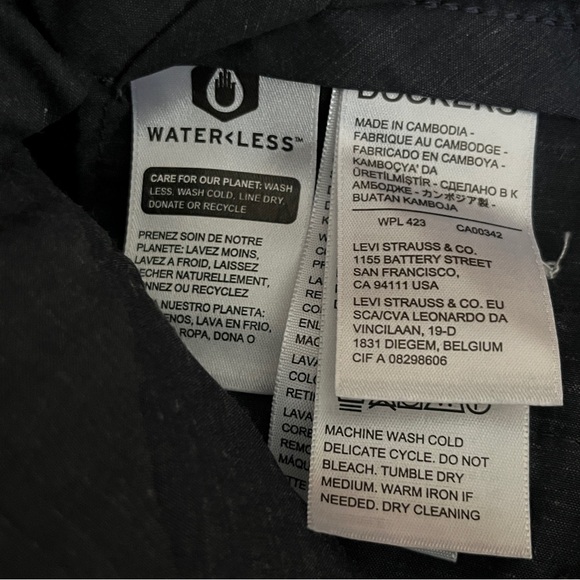 Dockers Black Classic Fit Signature Khaki Pants 38x29 - Picture 9 of 10